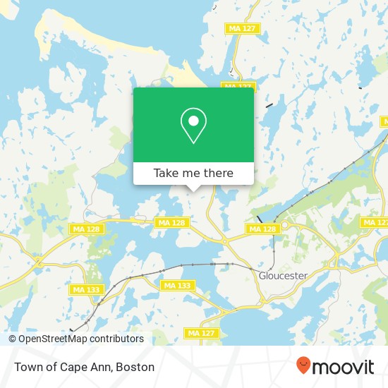 Town of Cape Ann map