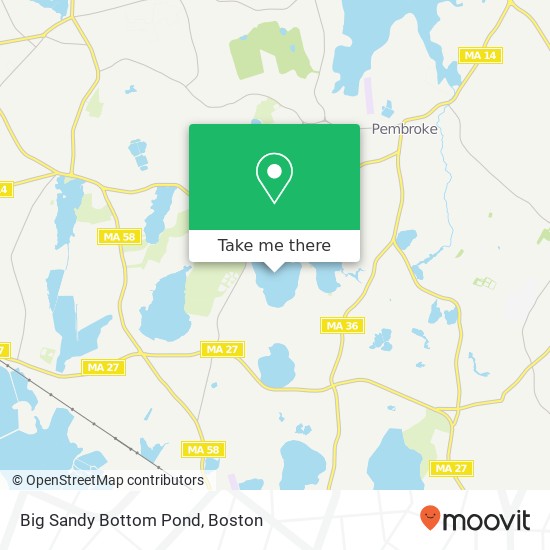 Big Sandy Bottom Pond map