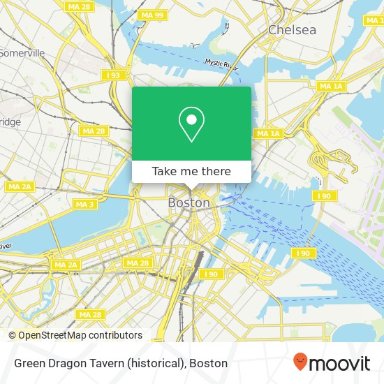 Mapa de Green Dragon Tavern (historical)
