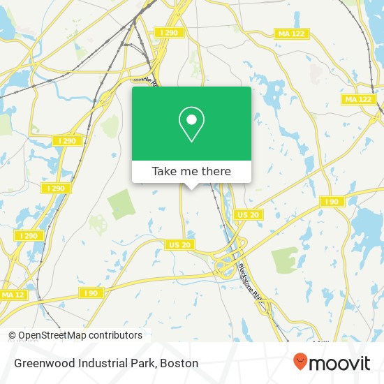 Mapa de Greenwood Industrial Park