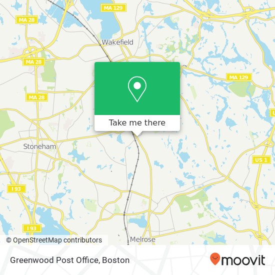 Mapa de Greenwood Post Office