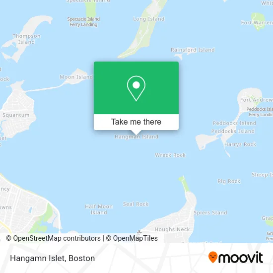 Hangamn Islet map