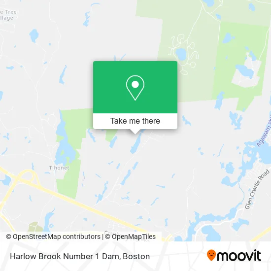 Harlow Brook Number 1 Dam map