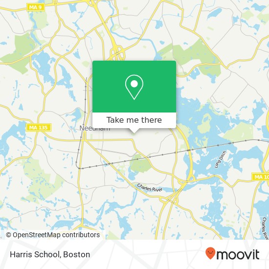Harris School map