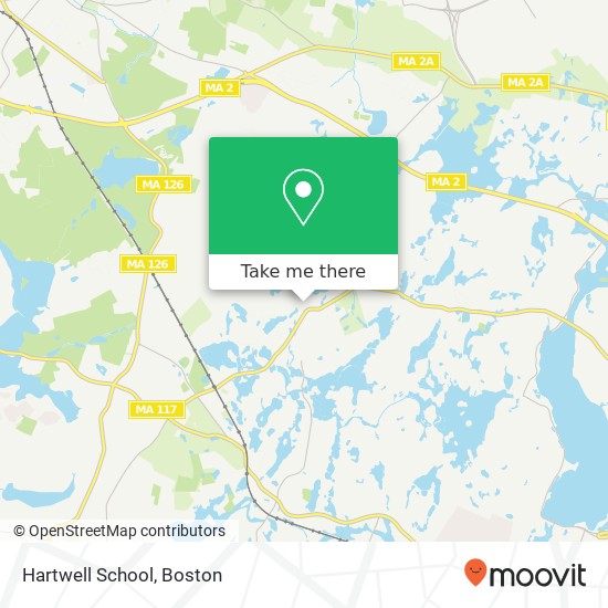 Hartwell School map