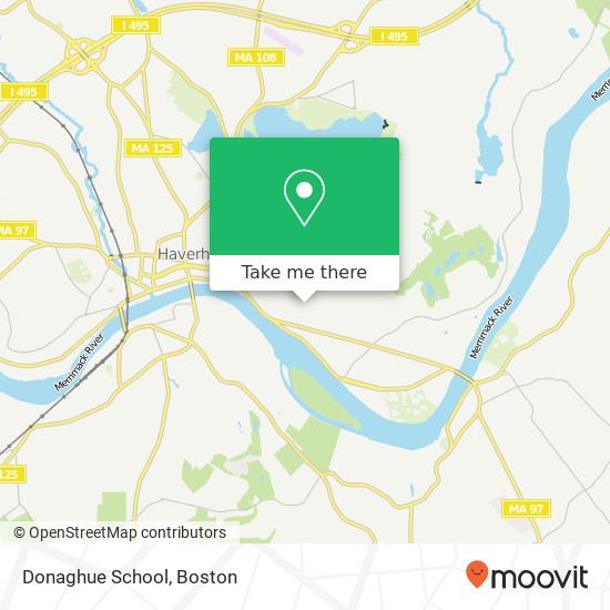 Donaghue School map