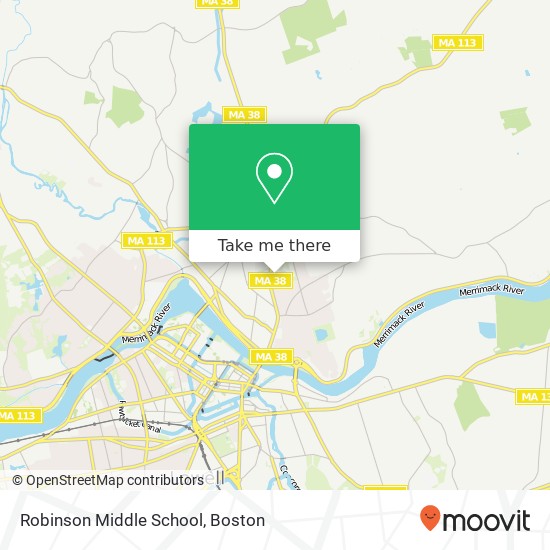 Robinson Middle School map