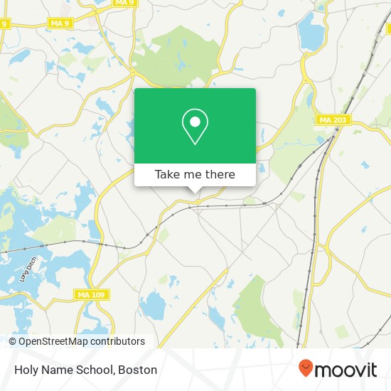 Holy Name School map