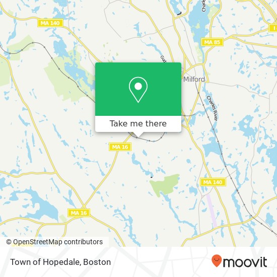 Town of Hopedale map