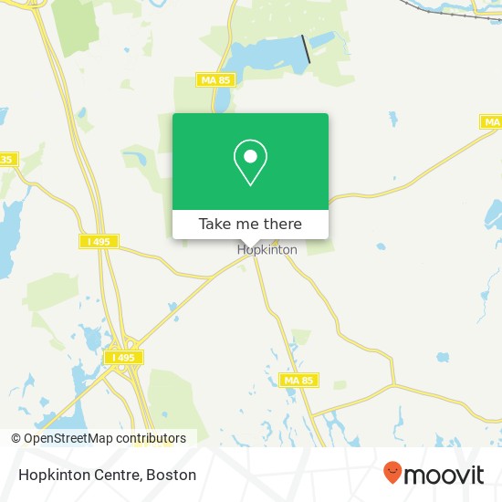 Mapa de Hopkinton Centre