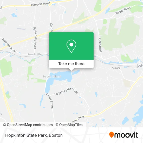 Hopkinton State Park map