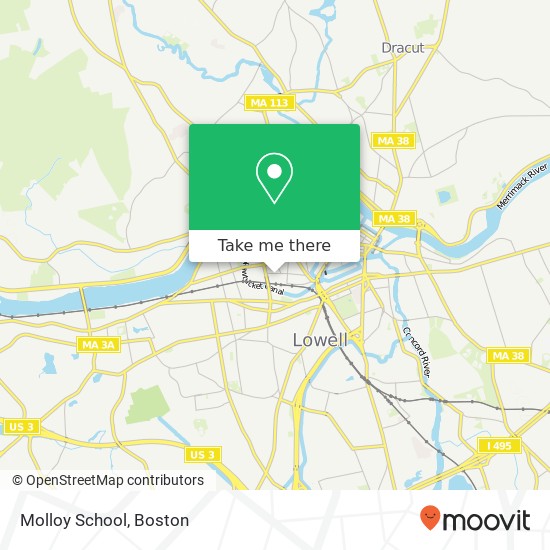 Mapa de Molloy School