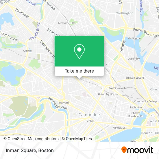 Mapa de Inman Square