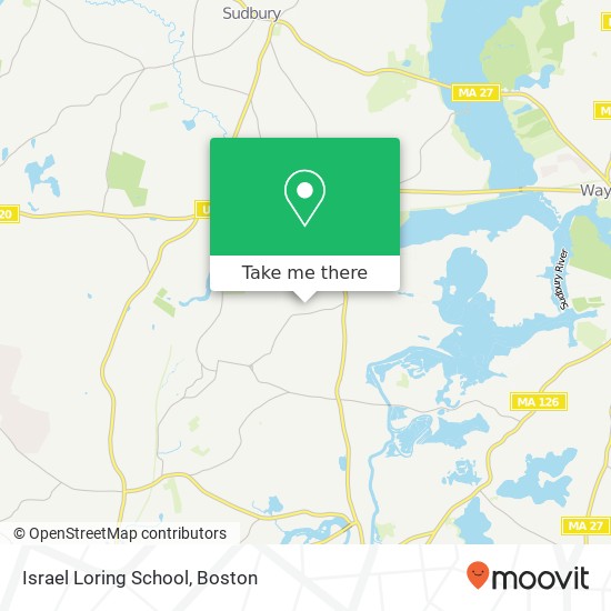 Israel Loring School map