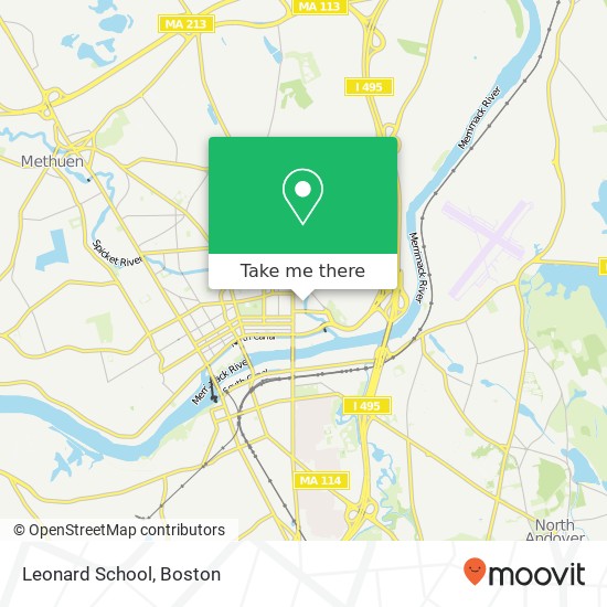 Leonard School map