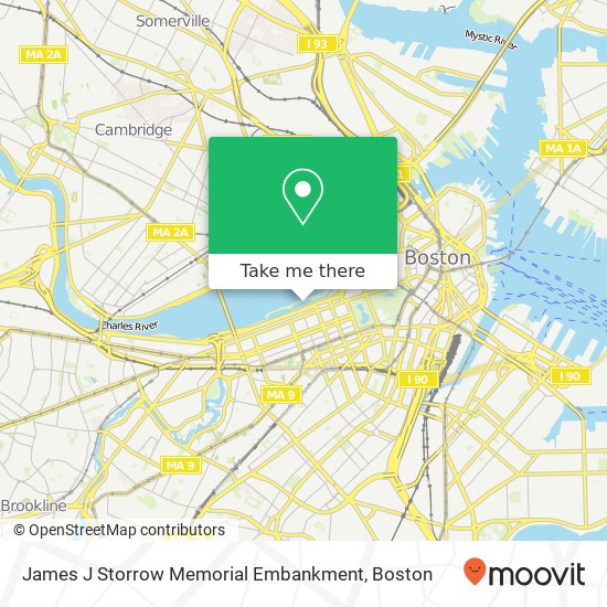 James J Storrow Memorial Embankment map