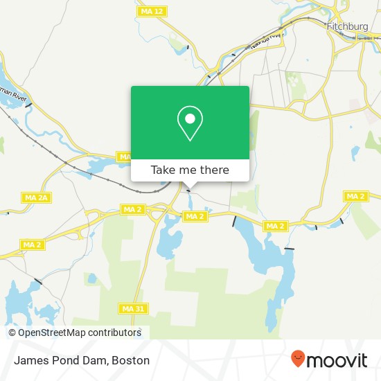 Mapa de James Pond Dam