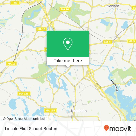 Lincoln-Eliot School map