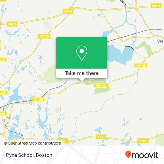 Pyne School map