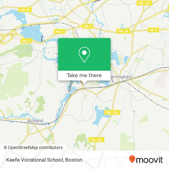 Keefe Vocational School map