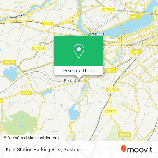 Kent Station Parking Area map