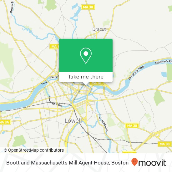 Boott and Massachusetts Mill Agent House map