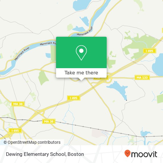 Dewing Elementary School map
