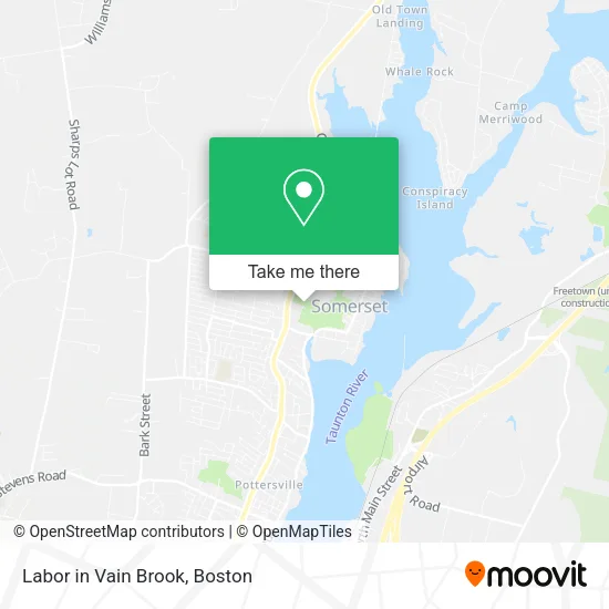 Labor in Vain Brook map