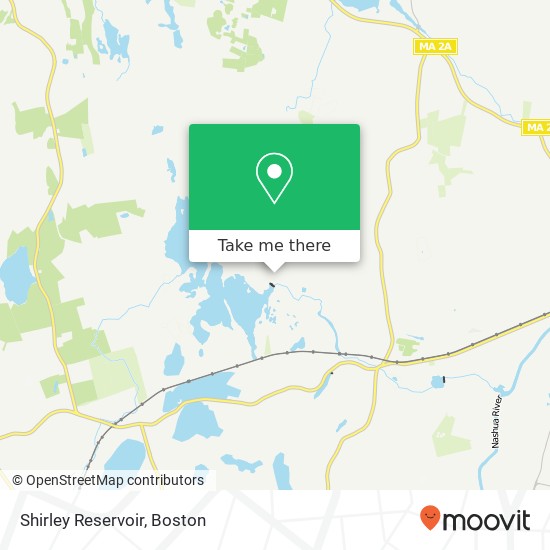 Mapa de Shirley Reservoir