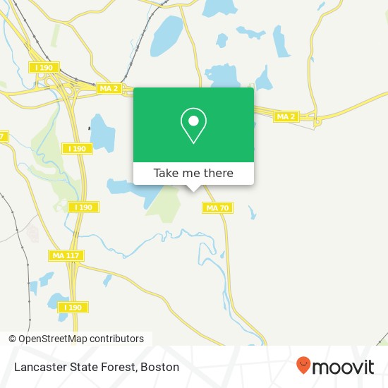 Lancaster State Forest map