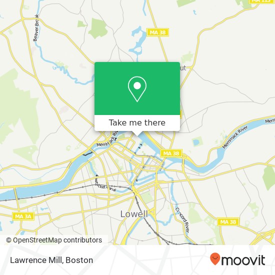 Mapa de Lawrence Mill