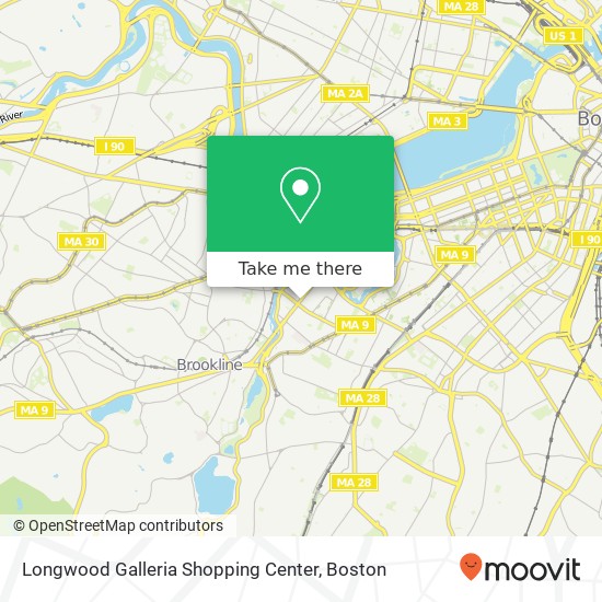 Mapa de Longwood Galleria Shopping Center