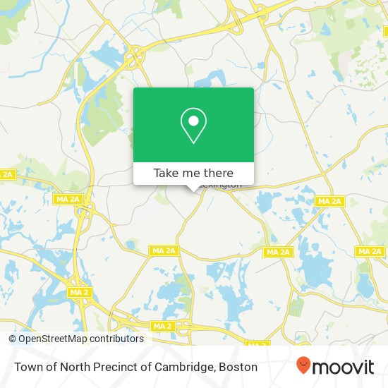 Mapa de Town of North Precinct of Cambridge