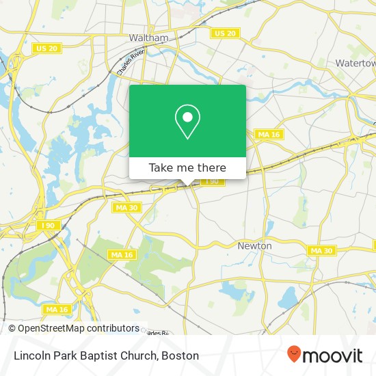 Lincoln Park Baptist Church map