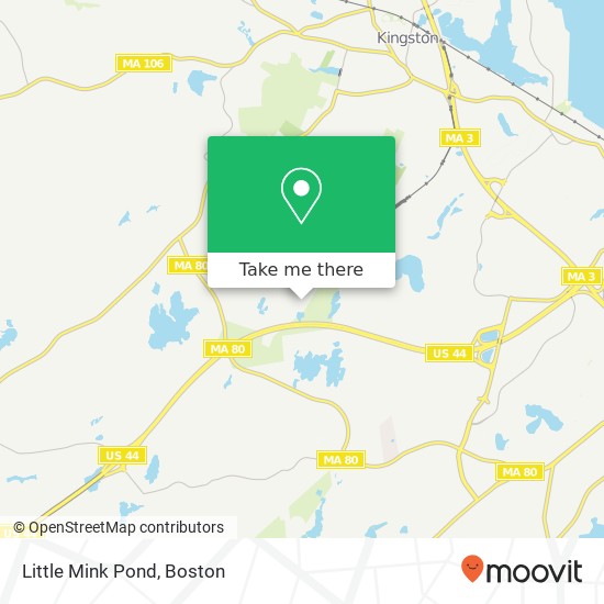 Mapa de Little Mink Pond