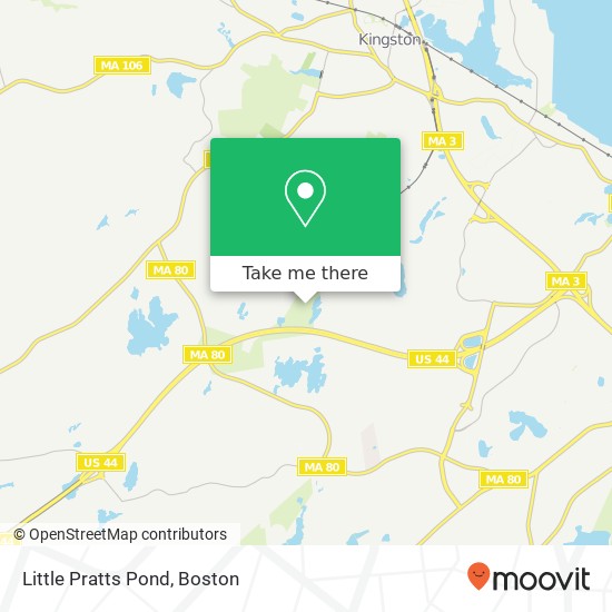 Mapa de Little Pratts Pond