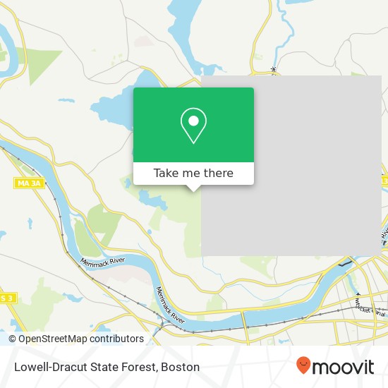 Mapa de Lowell-Dracut State Forest