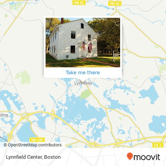 Lynnfield Center map