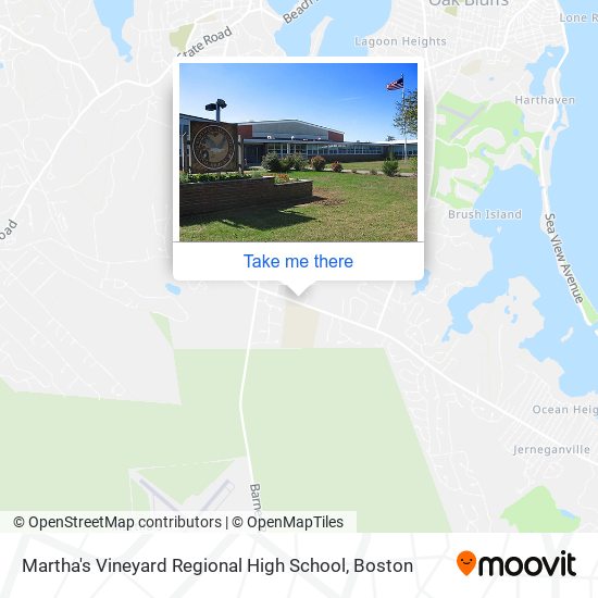 Martha's Vineyard Regional High School map