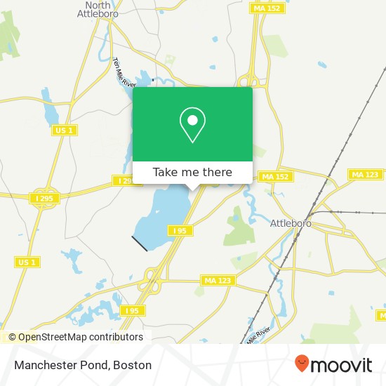 Mapa de Manchester Pond