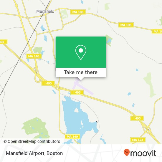 Mansfield Airport map