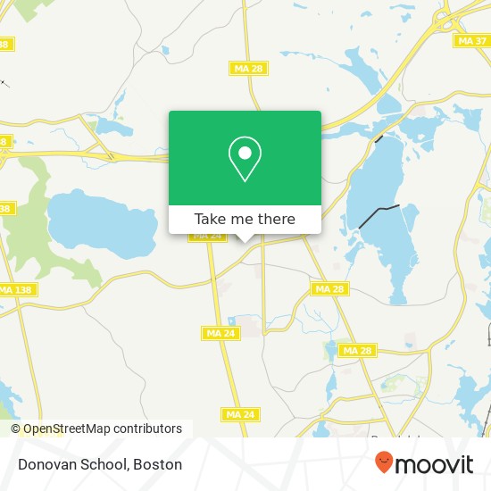 Mapa de Donovan School