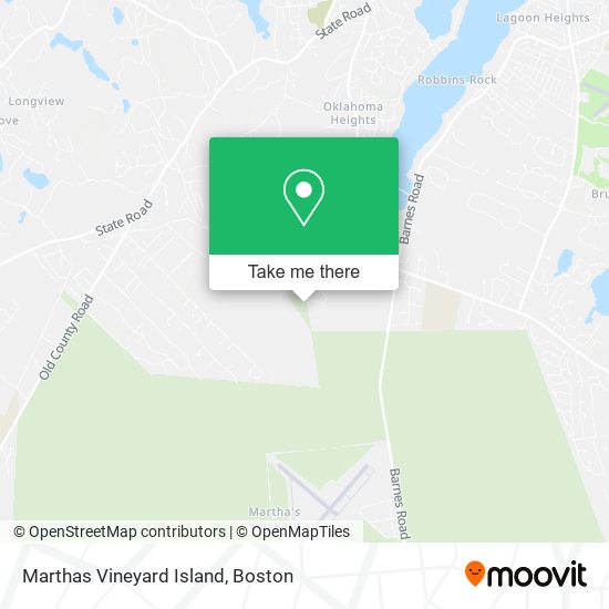 Marthas Vineyard Island map