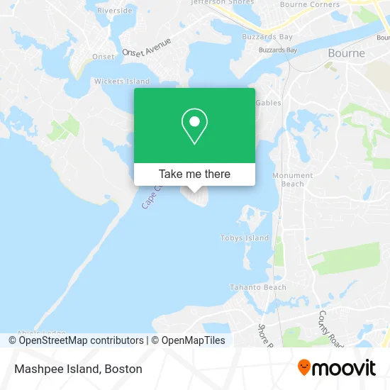 Mashpee Island map