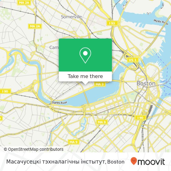 Масачусецкі тэхналагічны інстытут map