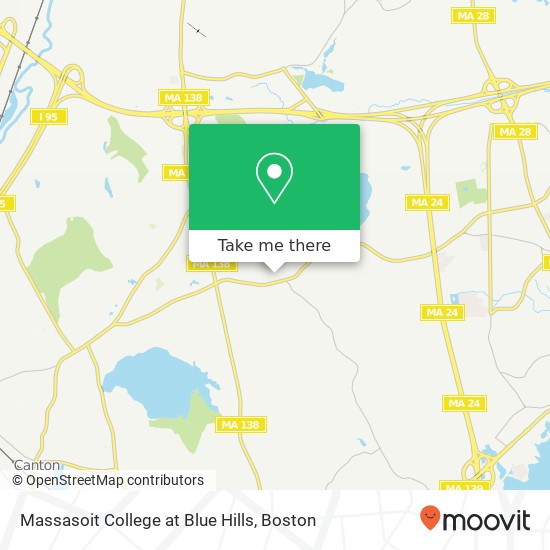 Mapa de Massasoit College at Blue Hills