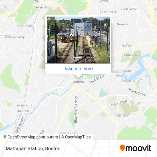 Mattapan Station map