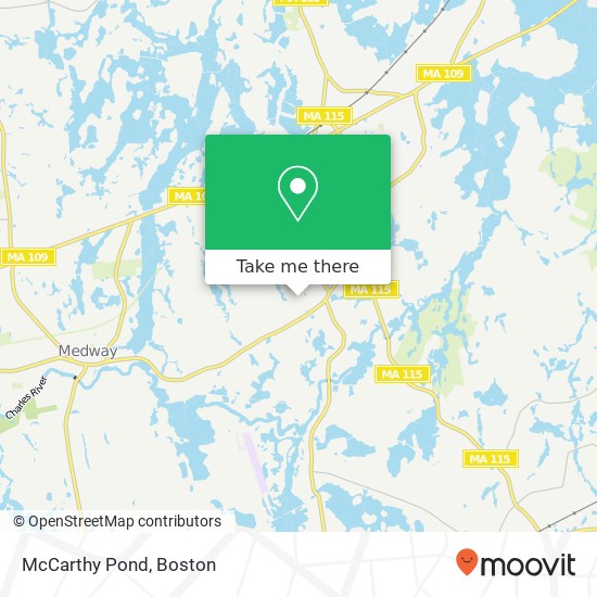 McCarthy Pond map