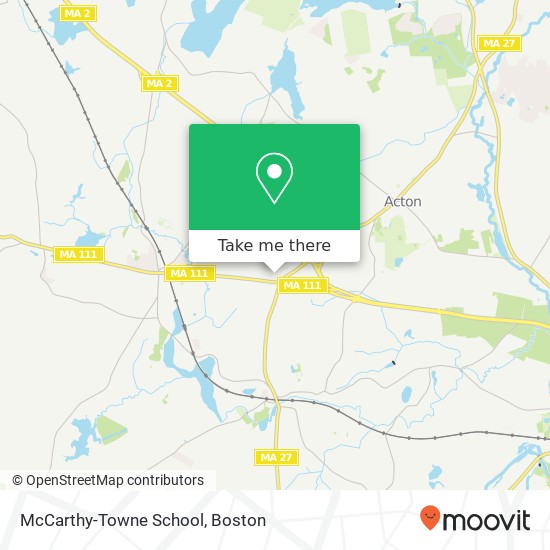 Mapa de McCarthy-Towne School