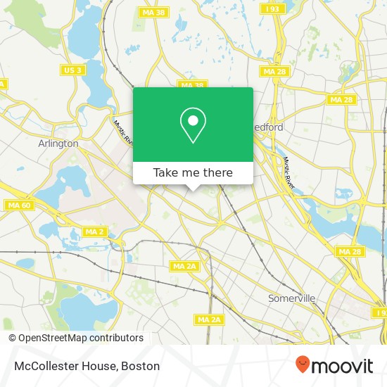 McCollester House map